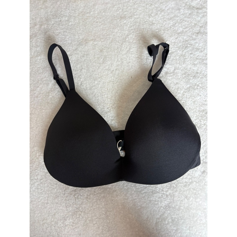 SKIMS Wireless Form Push Up Plunge Bra Onyx Black BR-WRL-1891 Size 30C NWT